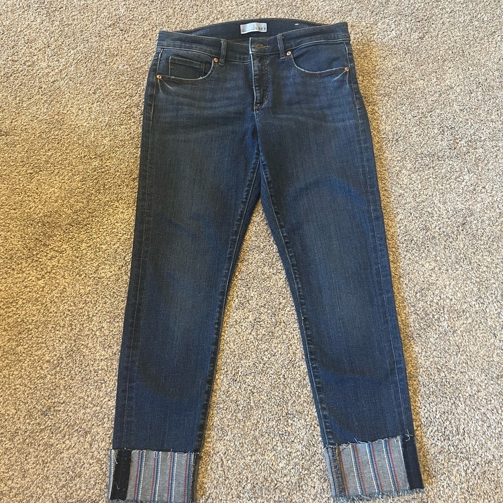 Loft Skinny Crop cuffed jeans - Picture 3 of 8